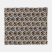 常保護に自分のナッツ – おもしろい忍者 フリースブランケット (正面(横))