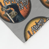 常保護に自分のナッツ – おもしろい忍者 フリースブランケット (角)