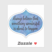 常信じに素晴らしいもの シール (シート)