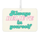 常信じに自分で カーエアーフレッシュナー (裏面)