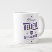 常信じに自分で ジャンボコーヒーマグカップ (正面右)