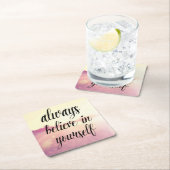 常信じに自分に2 スクエアペーパーコースター (インサイチュ)