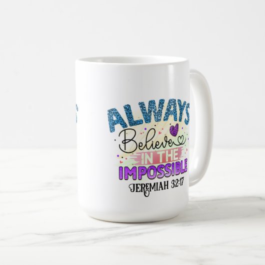 常信じに – マグカップ (正面右)