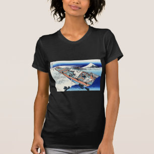 常州牛掘,北斎北斎牛堀から富士山を望む Tシャツ