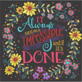 常感動的に不可能なおもしろい シール (正面)