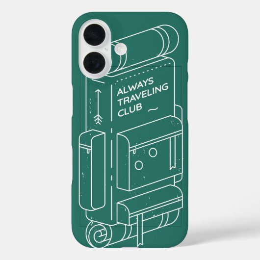 常時旅行クラブ Case-Mate iPhoneケース (裏面)
