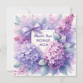常最高のにボーナス母薄紫ピンク植物花 シーズンカード (正面)