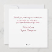 常最高のにボーナス母薄紫ピンク植物花 シーズンカード (裏面)