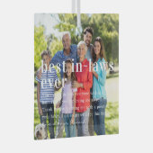 常最高のに法律に基づく |引用文と写真ギフト ガラスオーナメント (正面右)