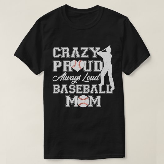 常熱狂するに大きな誇りを持った野球の母チームの精神 Tシャツ (デザイン正面)