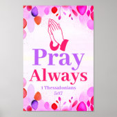 常祈にボホクリスチャン10代のガールウォールアート ポスター (正面)