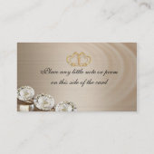 常結婚に永遠にダイアモンドのシーティングカード プレイスカード (裏面)