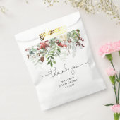 常緑のエレガントなブライズシャワーの感謝 フェイバーバッグ (封をした状態)