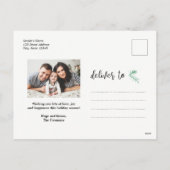 常緑のクリスマスの休日の写真の郵便はがき シーズンポストカード (裏面)