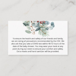 常緑のクリスマスカスタムメモ エンクロージャーカード