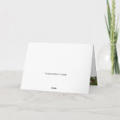 常緑のクリスマスカード シーズンカード (裏面)