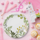 常緑のサマーガーデンパーティー ペーパープレート (パーティー)