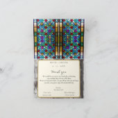 常緑のサマーバーン感謝カード 4"x5" サンキューカード (内部)