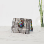 常緑のサマー バーン 感謝カード 4"x5" (裏面)