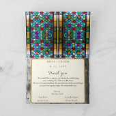 常緑のサマー バーン 感謝カード 5"x7" (内部)