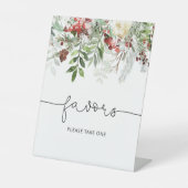 常緑のブライダルシャワーの贈り物 台座サイン (正面)
