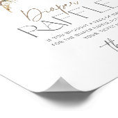 常緑のベイビー、寒い外でおむつくじ引き ポス ポスター (角)