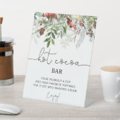 常緑のホットココアバー 台座サイン (インサイチュ)