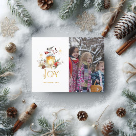 常緑の冬の木立のクリスマス写真 シーズンポストカード