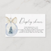 常緑の弓 冬のディスプレイ シャワー エンクロージャーカード (正面)