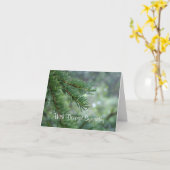 常緑の悔やみや弔慰カード カード (黄色い花)