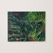 常緑の松の木の針葉樹 ジグソーパズル (横)