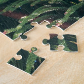 常緑の松の木の針葉樹 ジグソーパズル (側面)