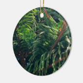 常緑の松の木の針葉樹 セラミックオーナメント (左)