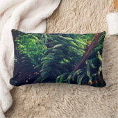 常緑の松の木の針葉樹 ランバークッション (ブランケット)