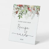 常緑の花嫁のシャワー レシピをここに残してください 台座サイン (正面)