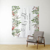 常緑の赤ちゃん 外は寒い タペストリー (インサイチュ)