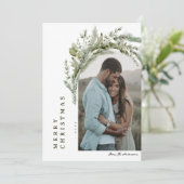 常緑アーチ写真クリスマスカード 招待状 (スタンド正面)