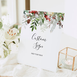 常緑オーダーメイドサイン 台座サイン