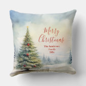常緑クリスマスツリーヴィンテージ クッション (裏面)