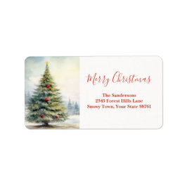 常緑クリスマスツリーヴィンテージ ラベル