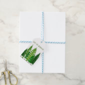 常緑クリスマス ギフトタグ (より糸付き)