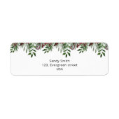 常緑クリスマス ラベル (正面)