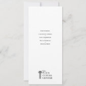 常緑ビジネスロゴの祭りの催しの企業のな長い 招待状 (裏面)