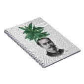 常緑中国の頭部植物頭部 ノートブック (右側)