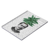 常緑中国の頭部植物頭部 ノートブック (左側)