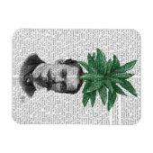 常緑中国の頭部植物頭部 マグネット (横)