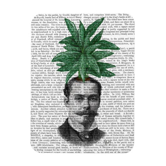 常緑中国の頭部植物頭部 マグネット (縦)