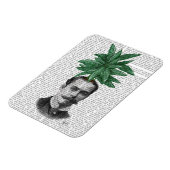 常緑中国の頭部植物頭部 マグネット (左側)