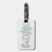 常緑中国の頭部植物頭部 ラゲッジタグ (裏面縦)