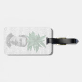 常緑中国の頭部植物頭部 ラゲッジタグ (裏面横)